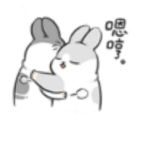 Rabbit-Yes/No/Dunno/Ok - Sticker 12
