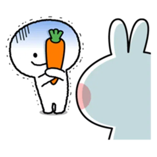 Spoiled rabbit & Smile Person - Sticker 12