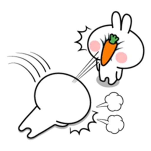 Spoiled rabbit & Smile Person - Sticker 10
