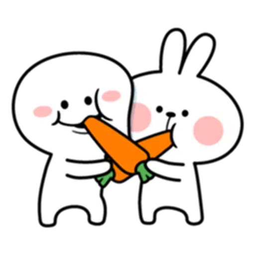 Spoiled rabbit & Smile Person - Sticker 11