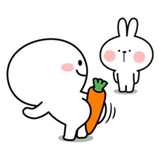 Spoiled rabbit & Smile Person - Sticker 28