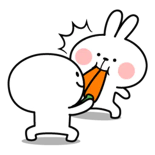Spoiled rabbit & Smile Person - Sticker 25