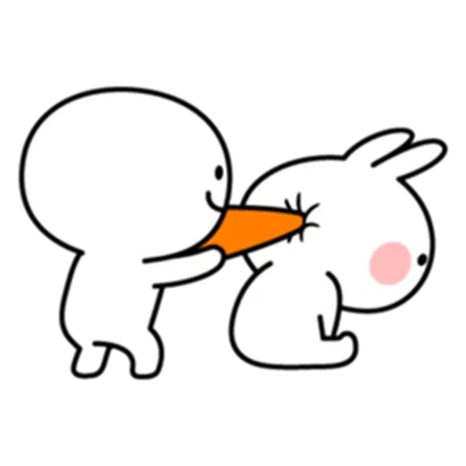Spoiled rabbit & Smile Person - Sticker 29