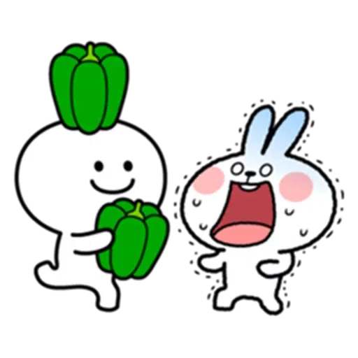 Spoiled rabbit & Smile Person - Sticker 20
