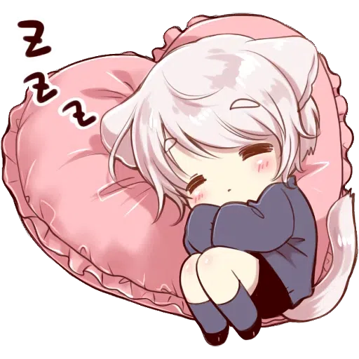Cute cat ear boy Stickers - Sticker 13