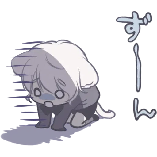 Cute cat ear boy Stickers - Sticker 30
