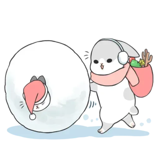 Rabbit Christmas - Sticker 15