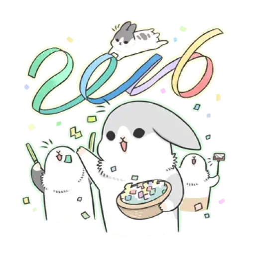 Rabbit Christmas - Sticker 26
