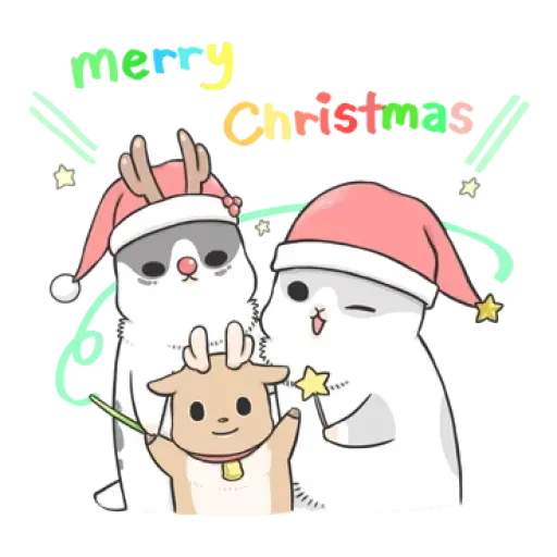 Rabbit Christmas - Sticker 17