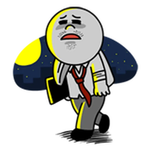 Working Moon - Sticker 27