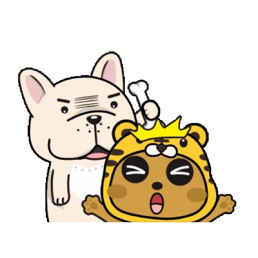傲嬌熊&直白熊-歡樂過虎年 (新年, CNY) GIF* - Sticker 17