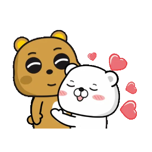 傲嬌熊&直白熊-歡樂過虎年 (新年, CNY) GIF* - Sticker 19