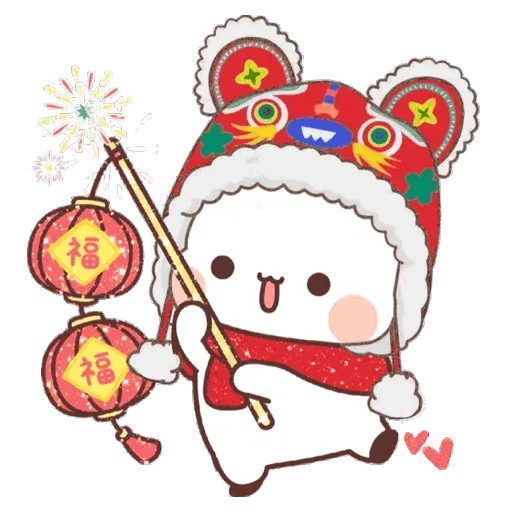 熊貓一二 festival New Year 3 (一二新年) GIF* - Sticker 11