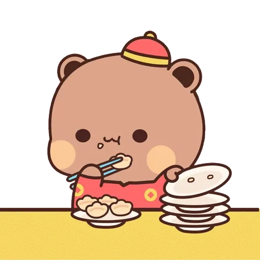 熊貓一二 festival New Year 3 (一二新年) GIF* - Sticker 20