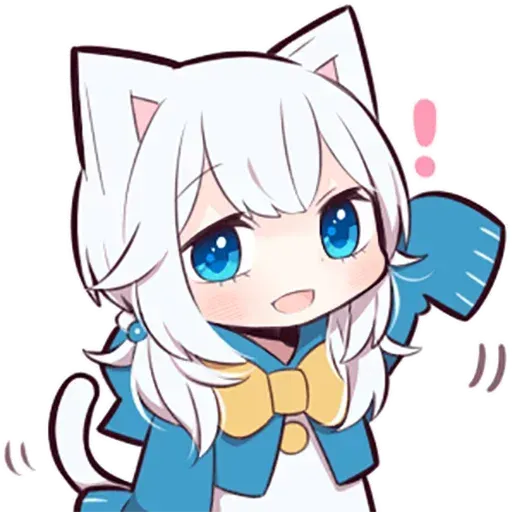 White kitten - Sticker 17