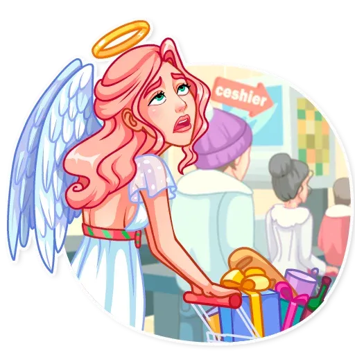 Christmas Angel - Sticker 20
