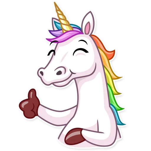 Unicorn WhatsApp Stickers Stickers Cloud