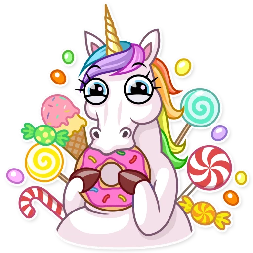 Unicorn WhatsApp Stickers Stickers Cloud