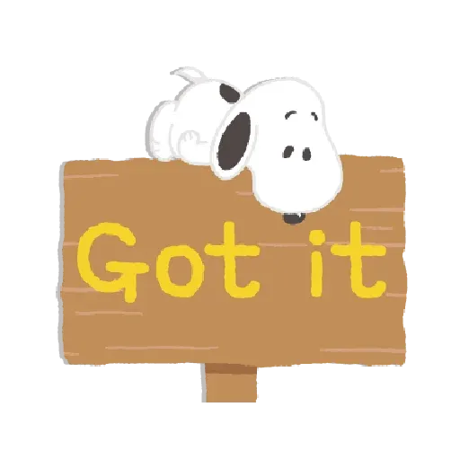 Kind Snoopy - Sticker 24