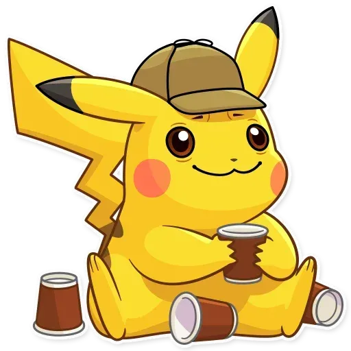Pikachu Detective - Sticker 9
