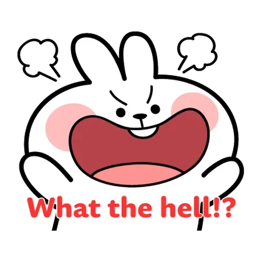 Message React Spoiled Rabbit - Sticker 22
