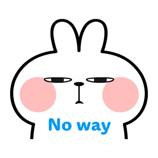 Message React Spoiled Rabbit - Sticker 20