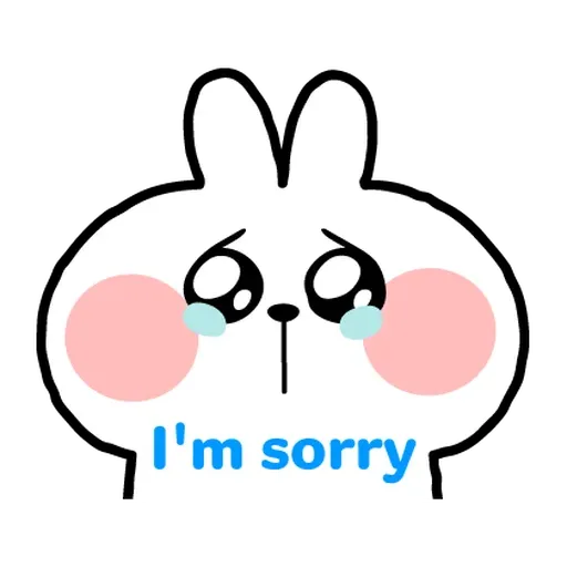 Message React Spoiled Rabbit - Sticker 24