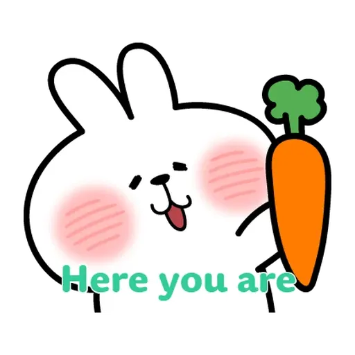 Message React Spoiled Rabbit - Sticker 13