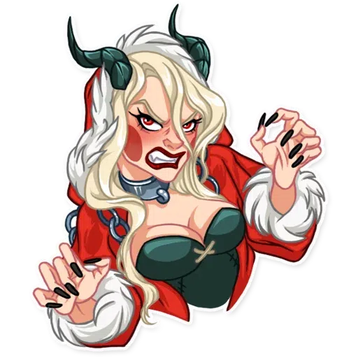Lady Krampus - Sticker 14