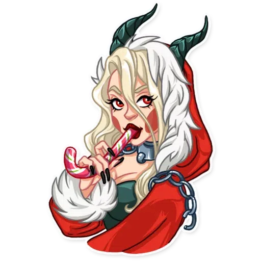 Lady Krampus - Sticker 10