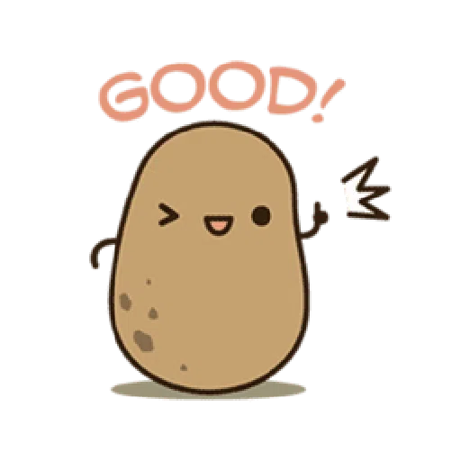 Kawaii Potato 2 - Sticker 11