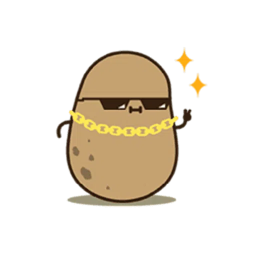 Kawaii Potato 2 - Sticker 16