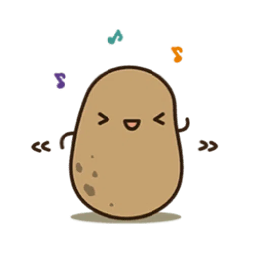 Kawaii Potato 2 - Sticker 10