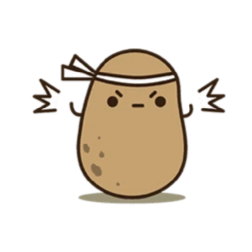Kawaii Potato 2 - Sticker 9