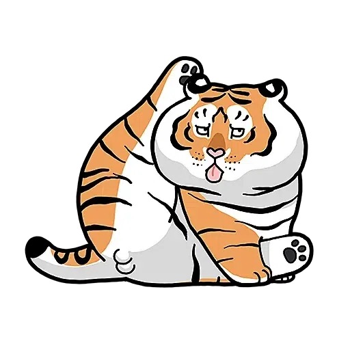 i am not fat tiger - Sticker 16