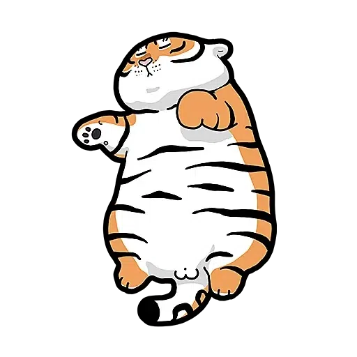 i am not fat tiger - Sticker 14