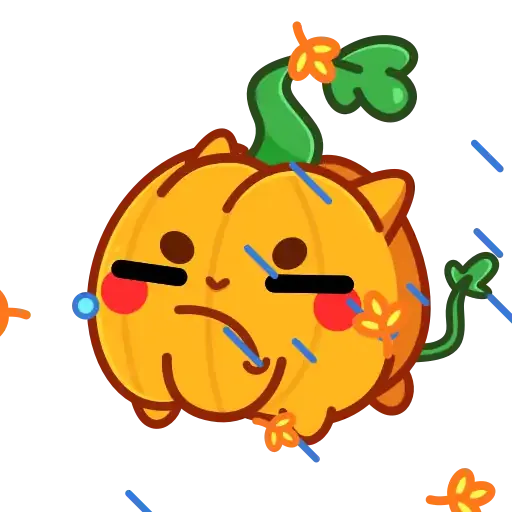 Pumpkin Anim (Тыква, @tgsticker) - Sticker 20