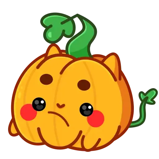 Pumpkin Anim (Тыква, @tgsticker) - Sticker 15