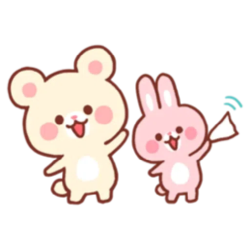 Bear & Bunny - Sticker 24