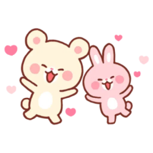 Bear & Bunny - Sticker 14