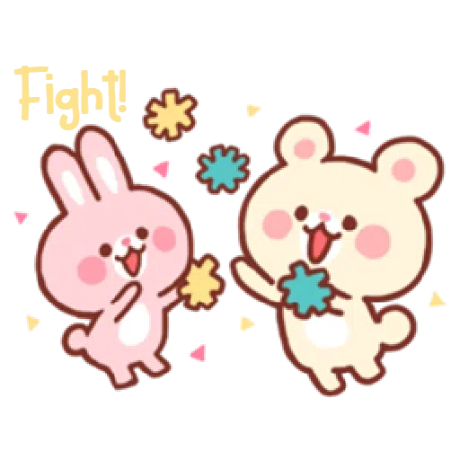 Bear & Bunny - Sticker 12