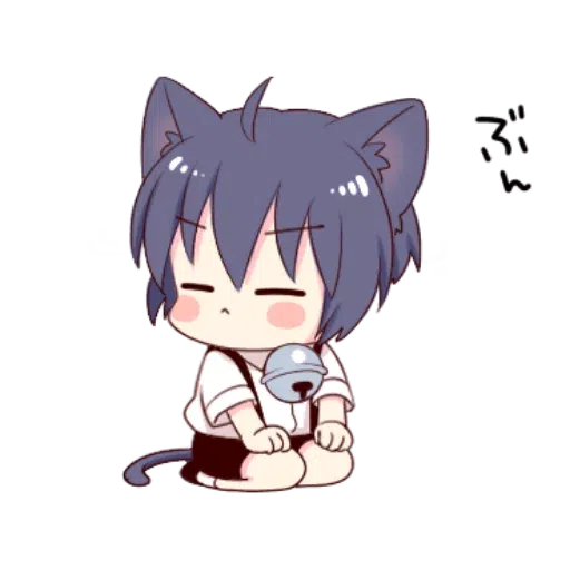 Cat boy Black - Sticker 18