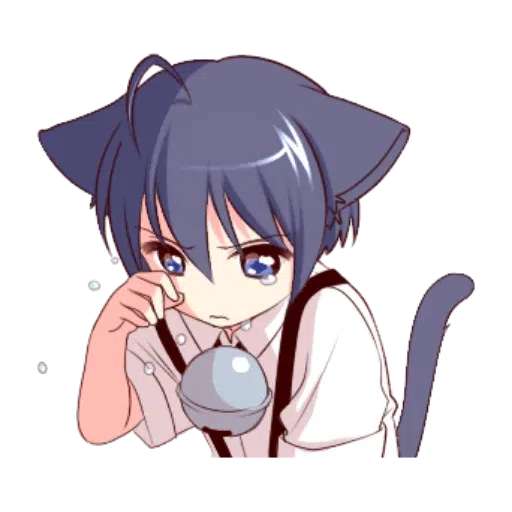 Cat boy Black - Sticker 16
