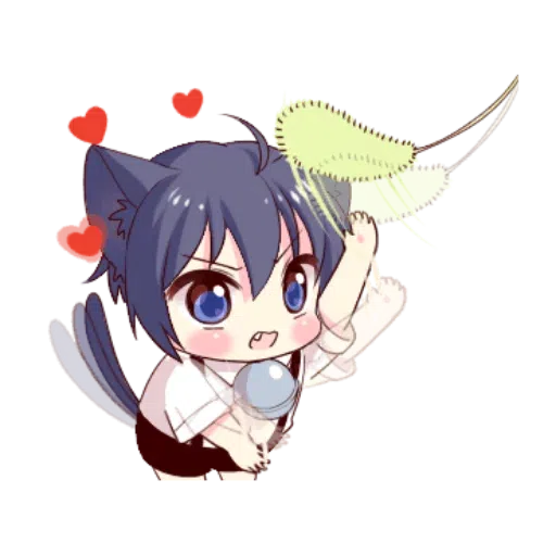 Cat boy Black - Sticker 19