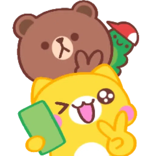 黃金喵喵熊 x BROWN & FRIENDS (聖誕, 新年) (2) - Sticker 21