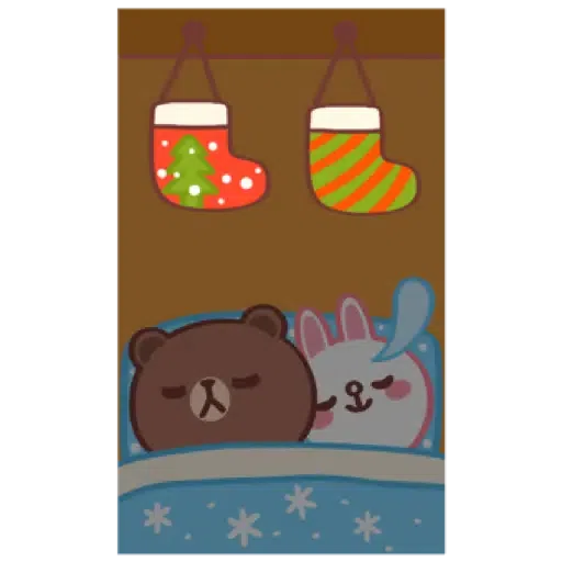 黃金喵喵熊 x BROWN & FRIENDS (聖誕, 新年) (2) - Sticker 16