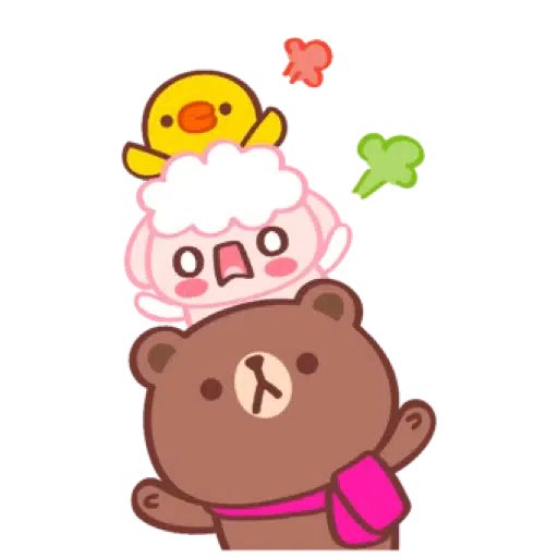 黃金喵喵熊 x BROWN & FRIENDS (聖誕, 新年) (2) - Sticker 12