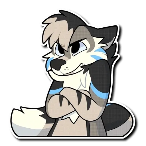 Blue Husky - Sticker 21