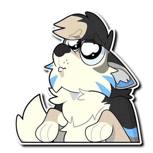 Blue Husky - Sticker 22