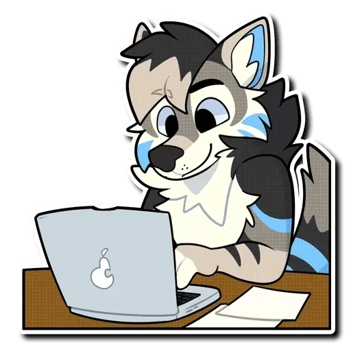 Blue Husky - Sticker 25